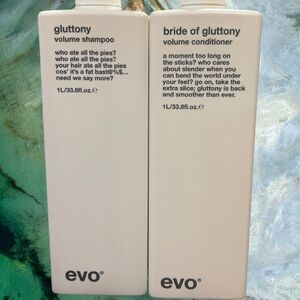 Evo Gluttony Volume Shampoo Conditioner 33.8 oz
